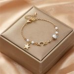 Celestial Pearl Charm Bracelet
