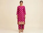 Banarsi Lawn 2 Piece Unstitched Suit – Magenta - Image 7