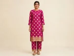 Banarsi Lawn 2 Piece Unstitched Suit – Magenta