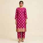 Banarsi Lawn 2 Piece Unstitched Suit – Magenta