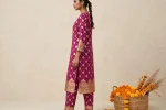 Banarsi Lawn 2 Piece Unstitched Suit – Magenta - Image 4