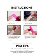 Nude Pink & White French Tip Press-On Nails – Glossy Square Set - Image 3