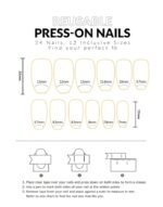 Nude Pink & White French Tip Press-On Nails – Glossy Square Set - Image 4